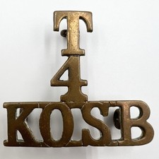 Genuine T / 4 / KOSB Shoulder Title