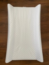 Ceba baby - white quilted hard base changing mat - great to sit on top of cot