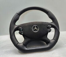 MERCEDES SL55 AMG STEERING WHEEL FLAT LEATHER R230 CLS W211 S211 CLK W209 E55