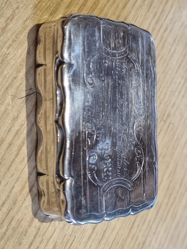 Antique silver snuff - antique,