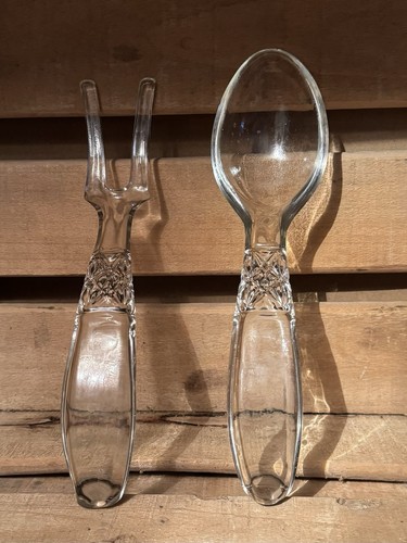 Glass serving fork - fork, spoon