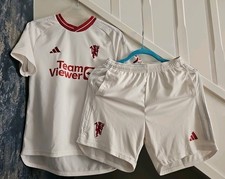 Official Manchester United 23/24 Third Kit Full Kit Age 13-14 VGC