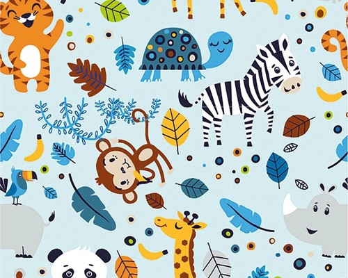 Safari jungle animals cotton - safari,