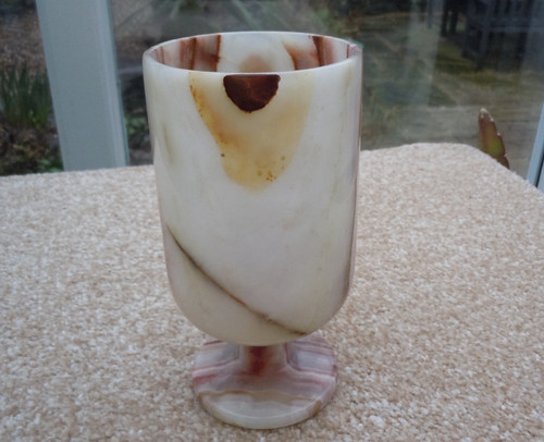Onyx marble wine goblet - onyx,