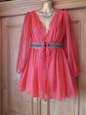 Vintage 1960s Pretty Naughty Martin Emprex Red Babydoll Nightie And Negligee