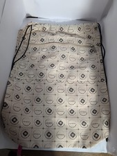 Samsonite Backpack laundry bag 18x14 zipper lightweight logo tan Nice!