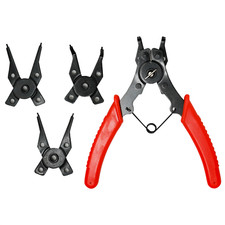 Snap Ring Circlip Pliers Set Interchangeable Head Combination Internal 4 IN 1 