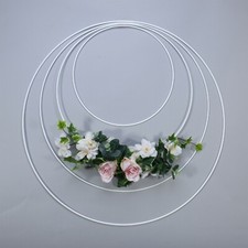 Metal Ring Hoops White Wedding