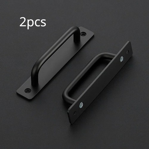 2pcs black door pull - 2pcs,