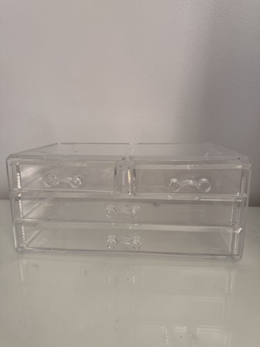 Clear plastic makeup - plastic, organiser