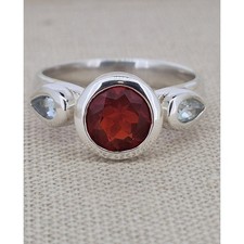 Mexican Fire Opal & Aquamarine