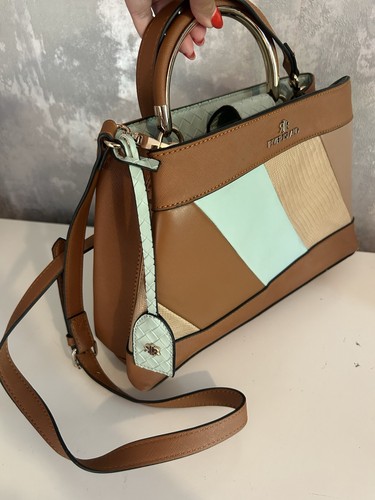 River island tan aqua tote - aqua,