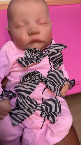 Sleeping reborn doll painted - sleeping,
