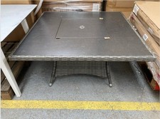 MODA 120cm Square Charcoal Garden Firepit Coffee Table