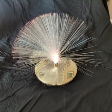 New Vintage Colour Changing UFO Fibre Optic Lamp Light - Working