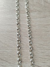 24 inch 60cm 925 Sterling Silver 4mm Belcher Rolo Chain Necklace mens ladies