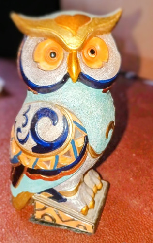 Owl resin ornament figurine - owl,