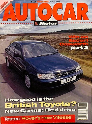Autocar magazine may - autocar, 20-may-92