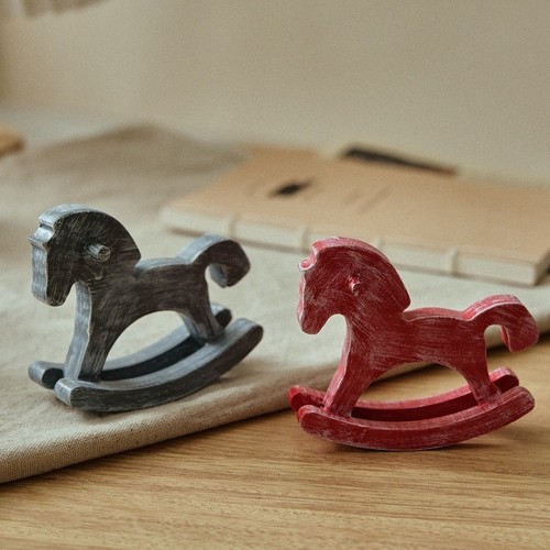 Wooden rocking horse - rocking,
