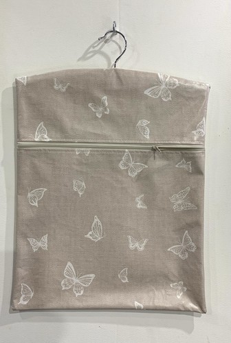 Hand made oilcloth peg hanging - hand,