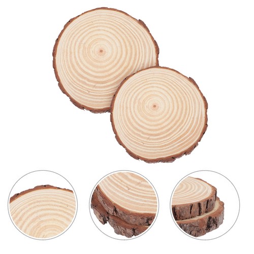 Khaki wooden garden stepping - wooden,