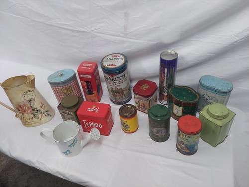 Lot vintage decorative tin - lot,