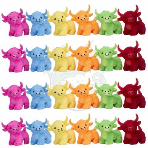 Colourful plush standing - plush,