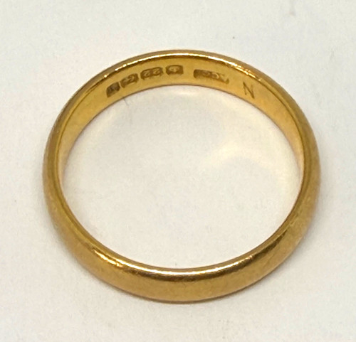 Antique 22ct gold wedding - antique,