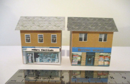 Basic card built model railway - built,