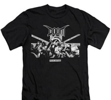 Doom T-Shirt Police basta**, Music Band Indie Rock Punk  Gothic Unisex tee