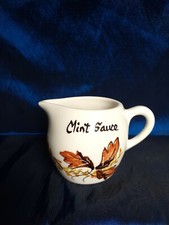 Rare Vintage Retro Toni Raymond Pottery Mint Sauce Jug.