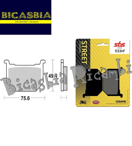 17523 front brake pads sbs - -,