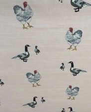 Cotton Fabric Farm  Birds
