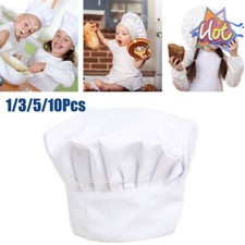 White Kids Chef Hat Elastic