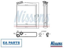 Heat Exchanger, interior heating for LAND ROVER VOLVO NISSENS 73645