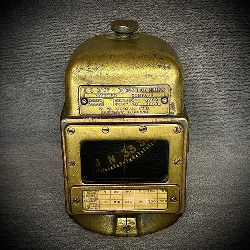 Wwii mounted compass - mounted,
