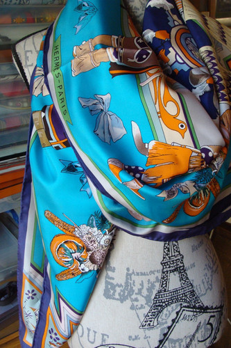 Hermes silk scarf shawl - hermes, scarf/shawl,144cm