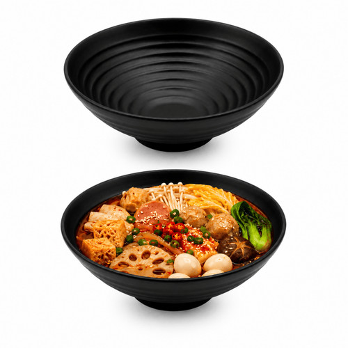 2pack 22cm black melamine - 2pack,