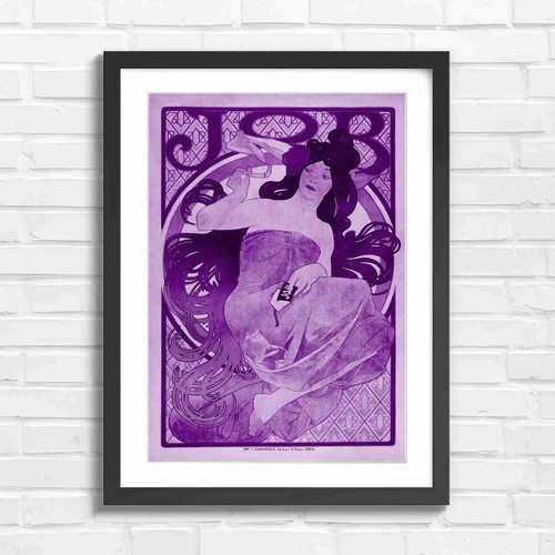 Art nouveau woman smoking job - art,