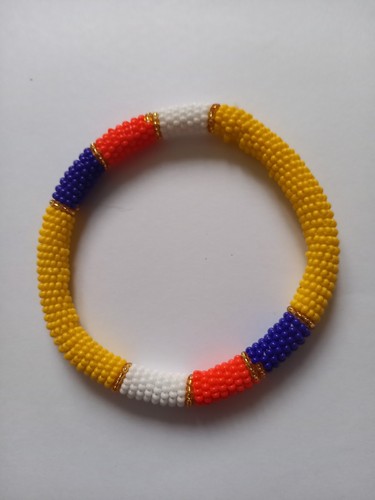 Zulu beaded bangle - zulu,
