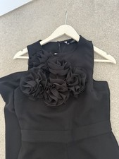 Zara Black Textured Floral