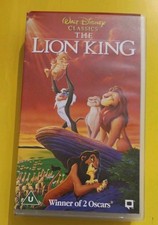 The Lion King VHS Disney Movie