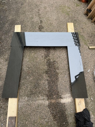Black polished granite - polished,