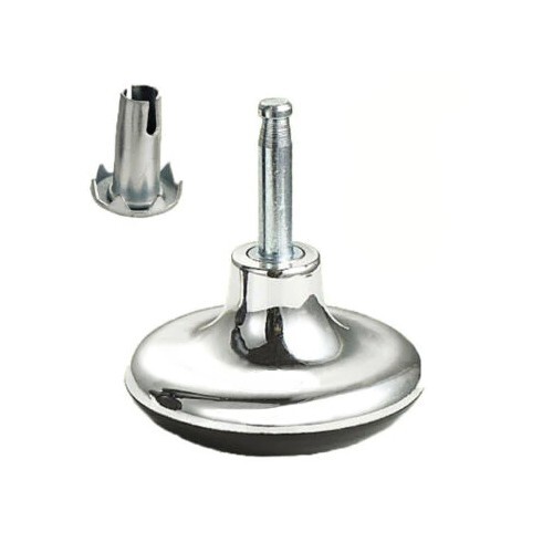 Chrome feet leg - gliders, glides