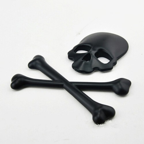 Skull head metal emblem - head, car