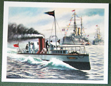 TURBINIA   Steam Turbine Vessel  Spithead Review   Illustrated Card  FE09M