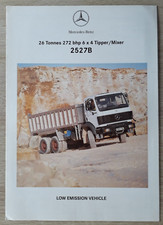 Mercedes-Benz 2527B Tipper / Mixer Specifications Brochure 1994 - 26-Ton 6x4