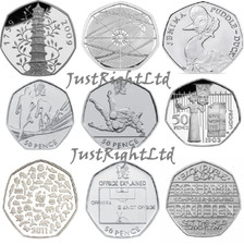 Rare 50p coins - kew, gardens