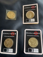 Collection of Vintage 1989-92 ROYAL MINT WORLD SAVERS MEDALS Natwest Bank 