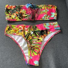 Women's Multicoloured Triangle Bikini Set Size  S